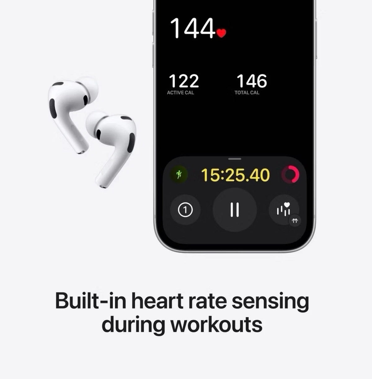 AirPods Pro 3 White In-Ear Earbuds.