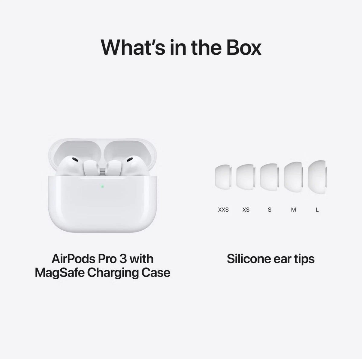 AirPods Pro 3 White In-Ear Earbuds.